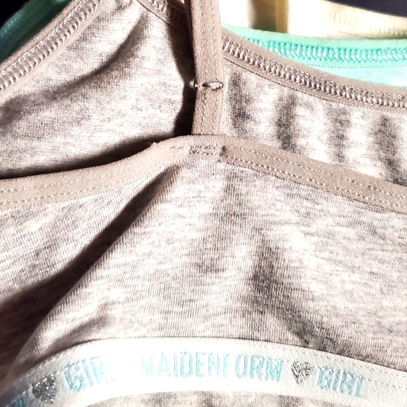 Maidenform Girl Bra 3 Pack New Bralette Size M 7/8 - Picture 6 of 8